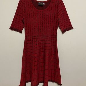 Just Taylor red and black dress size S